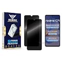 Anti-Spy Privacy Tempered Glass Screen Protector Compatible with Realme C71 [Pack of 2] | Edge-to-Edge, 9H hardness, Case Friendly, Easy Installation Kit