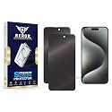 Anti-Spy Privacy Tempered Glass Screen Protector for iPhone 15 Pro Max [Pack of 2] | HD Clarity, Edge-to-Edge Coverage, Scratch Resistant, Case Friendly with Easy Installation Kit.