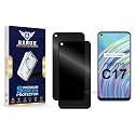 Anti-Spy Privacy Tempered Glass Screen Protector Compatible with Realme C17 [Pack of 2] | Edge-to-Edge, 9H hardness, Case Friendly, Easy Installation Kit