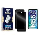 Anti-Spy Privacy Tempered Glass Screen Protector Compatible with Samsung Galaxy M55 5G [Pack of 2] | Edge-to-Edge, 9H hardness, Case Friendly, Easy Installation Kit