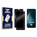 Anti-Spy Privacy Tempered Glass Screen Protector Compatible with Realme 5i [Pack of 2] | Edge-to-Edge, 9H hardness, Case Friendly, Easy Installation Kit