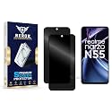 Anti-Spy Privacy Tempered Glass Screen Protector Compatible with Realme Narzo N55 [Pack of 2] | Edge-to-Edge, 9H hardness, Case Friendly, Easy Installation Kit
