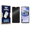 Anti-Spy Privacy Tempered Glass Screen Protector Compatible with Realme C35 [Pack of 1] | Edge-to-Edge, 9H hardness, Case Friendly, Easy Installation Kit