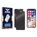 Anti-Spy Privacy Tempered Glass Screen Protector for iPhone X [Pack of 2] | HD Clarity, Edge-to-Edge Coverage, Scratch Resistant, Case Friendly with Easy Installation Kit.