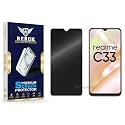 Anti-Spy Privacy Tempered Glass Screen Protector Compatible with Realme C33(2023) [Pack of 1] | Edge-to-Edge, 9H hardness, Case Friendly, Easy Installation Kit