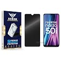 Anti-Spy Privacy Tempered Glass Screen Protector Compatible with Realme Narzo 50i [Pack of 1] | Edge-to-Edge, 9H hardness, Case Friendly, Easy Installation Kit