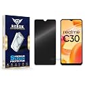 Anti-Spy Privacy Tempered Glass Screen Protector Compatible with Realme C30 [Pack of 1] | Edge-to-Edge, 9H hardness, Case Friendly, Easy Installation Kit