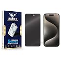 Anti-Spy Privacy Tempered Glass Screen Protector for iPhone 15 Pro [Pack of 1] | HD Clarity, Edge-to-Edge Coverage, Scratch Resistant, Case Friendly with Easy Installation Kit.