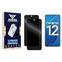 Anti-Spy Privacy Tempered Glass Screen Protector Compatible with Realme 12 5G [Pack of 2] | Edge-to-Edge, 9H hardness, Case Friendly, Easy Installation Kit