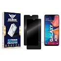 Anti-Spy Privacy Tempered Glass Screen Protector Compatible with Samsung Galaxy A20 [Pack of 2] | Edge-to-Edge, 9H hardness, Case Friendly, Easy Installation Kit