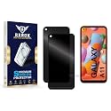 Anti-Spy Privacy Tempered Glass Screen Protector Compatible with Samsung Galaxy A11 [Pack of 2] | Edge-to-Edge, 9H hardness, Case Friendly, Easy Installation Kit