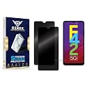 Anti-Spy Privacy Tempered Glass Screen Protector Compatible with Samsung Galaxy F42 5G [Pack of 2] | Edge-to-Edge, 9H hardness, Case Friendly, Easy Installation Kit