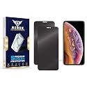 Anti-Spy Privacy Tempered Glass Screen Protector for iPhone XS [Pack of 2] | HD Clarity, Edge-to-Edge Coverage, Scratch Resistant, Case Friendly with Easy Installation Kit.