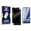 Anti-Spy Privacy Tempered Glass Screen Protector Compatible with Realme Narzo 30A [Pack of 2] | Edge-to-Edge, 9H hardness, Case Friendly, Easy Installation Kit