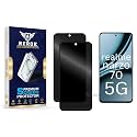 Anti-Spy Privacy Tempered Glass Screen Protector Compatible with Realme Narzo 70 5G [Pack of 2] | Edge-to-Edge, 9H hardness, Case Friendly, Easy Installation Kit