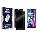 Anti-Spy Privacy Tempered Glass Screen Protector Compatible with Realme Narzo 50i [Pack of 2] | Edge-to-Edge, 9H hardness, Case Friendly, Easy Installation Kit