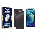 Anti-Spy Privacy Tempered Glass Screen Protector for iPhone 12 Mini [Pack of 2] | HD Clarity, Edge-to-Edge Coverage, Scratch Resistant, Case Friendly with Easy Installation Kit.