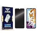 Anti-Spy Privacy Tempered Glass Screen Protector Compatible with Samsung Galaxy M15 5G [Pack of 1] | Edge-to-Edge, 9H hardness, Case Friendly, Easy Installation Kit