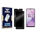 Anti-Spy Privacy Tempered Glass Screen Protector Compatible with Realme C31 [Pack of 2] | Edge-to-Edge, 9H hardness, Case Friendly, Easy Installation Kit