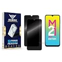 Anti-Spy Privacy Tempered Glass Screen Protector Compatible with Samsung Galaxy M21 [Pack of 2] | Edge-to-Edge, 9H hardness, Case Friendly, Easy Installation Kit