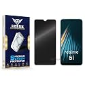 Anti-Spy Privacy Tempered Glass Screen Protector Compatible with Realme 5i [Pack of 1] | Edge-to-Edge, 9H hardness, Case Friendly, Easy Installation Kit