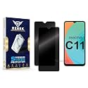 Anti-Spy Privacy Tempered Glass Screen Protector Compatible with Realme C11 [Pack of 2] | Edge-to-Edge, 9H hardness, Case Friendly, Easy Installation Kit