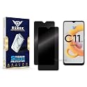 Anti-Spy Privacy Tempered Glass Screen Protector Compatible with Realme C11(2021) [Pack of 2] | Edge-to-Edge, 9H hardness, Case Friendly, Easy Installation Kit