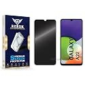 Anti-Spy Privacy Tempered Glass Screen Protector Compatible with Samsung Galaxy A22 4G [Pack of 1] | Edge-to-Edge, 9H hardness, Case Friendly, Easy Installation Kit