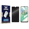 Anti-Spy Privacy Tempered Glass Screen Protector Compatible with Realme C33 [Pack of 1] | Edge-to-Edge, 9H hardness, Case Friendly, Easy Installation Kit