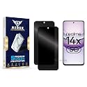 Anti-Spy Privacy Tempered Glass Screen Protector Compatible with Realme 14x 5G [Pack of 2] | Edge-to-Edge, 9H hardness, Case Friendly, Easy Installation Kit