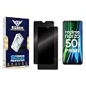 Anti-Spy Privacy Tempered Glass Screen Protector Compatible with Realme Narzo 50i Prime [Pack of 2] | Edge-to-Edge, 9H hardness, Case Friendly, Easy Installation Kit
