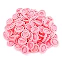 Anti-Static ESD Latex Finger Cots, Reusable Rubber Fingertips Protective Finger Gloves (Pack of 50 Pcs, Pink)