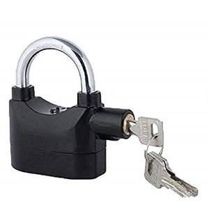 kohree motion sensor alarm bike locker for two wheeler anti theft security alarm lock with siren for home shop door scooty pad lock for home safety door alarm security for home with 3 keys