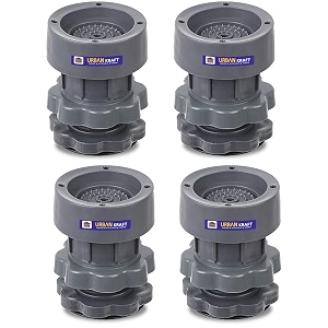 anti vibration pads for washing machine  machine feet pads shock absorber noise cancelling rubber pads  height adjustment feet for refrigerators with tread grip - set of 4 pcs