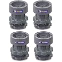 Anti Vibration Pads for Washing Machine | Machine Feet Pads Shock Absorber Noise Cancelling Rubber Pads | Height Adjustment Feet for Refrigerators with Tread Grip - Set of 4 Pcs