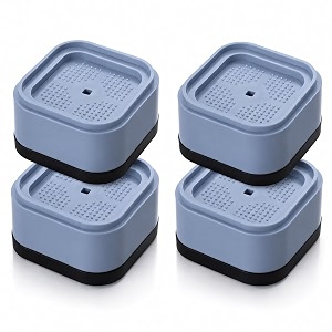 anti-vibration pads for washing machine  universal square non-slip shock absorbing base for fridge dryer amp home appliances set of 4 blue