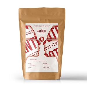 antidote coffee roasters carmina  raspberry infused coffee beans  freshly roasted small batch arabica  250g medium roast