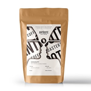antidote coffee roasters obsidian  dark chocolate coffee beans  freshly roasted in small batches  250g medium fine