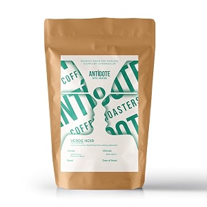 antidote coffee roasters verde noir  mint chocolate coffee  freshly roasted whole beans or ground  250g  specialty arabica coffee medium roast