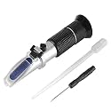 Antifreeze Refractometer for Glycol, Antifreeze, Coolant and Battery Acid, Measuring Freezing Point of Automobile Antifreeze, Urea Adblue Battery Fluid Condition Glass Water Tester ATC Tool