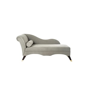 2-seater settee sofa diwan couch chaise lounge for home and living roomgrey colour 2-person sofa teak wood