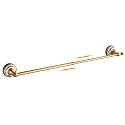 Antique Bronze Brass Towel Bar,Adjustable 15.5 to 27.5 Inch Bath Towel Bar Rack for Bathroom Towel Holder, Wall Mounted Bathroom Hardware Accessories,Porcelain Design