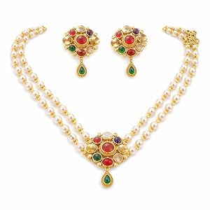 antique gold plated temple jewellery necklace set with earrings for women traditional indian bridal necklace set south indian choker haram style jewellery set ethnic wedding for women