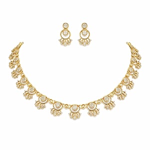 antique gold plated temple jewellery necklace set with earrings for women traditional indian bridal necklace set south indian choker haram style jewellery set ethnic wedding for women