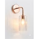 Antique Single Rose Gold Wall Light with