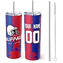 ANTKING Buffalo Tumbler 20oz Travel Mug Custom Name Number Gift
