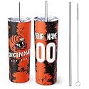 ANTKING Cincinnati Tumbler 20oz Travel Mug Custom Name Number Gift