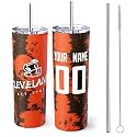 ANTKING Cleveland Tumbler 20oz Travel Mug Custom Name Number Gift