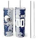 ANTKING Indianapolis Tumbler 20oz Travel Mug Custom Name Number Gift