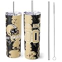 ANTKING New Orleans Tumbler 20oz Travel Mug Custom Name Number Gift